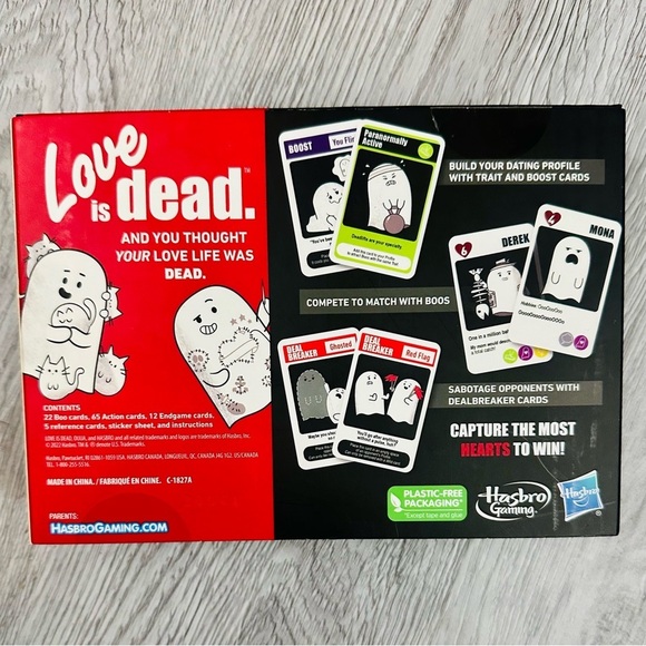NEW Hasbro Love is Dead Game Party Card Game Teens & Adults 2-5 Players Dating - Picture 2 of 3